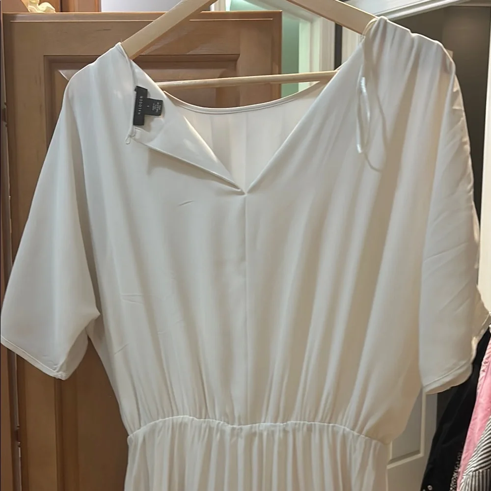 Halogen Cream Ruched Maxi Dress with Dolman Sleeves - Picture 5 of 6